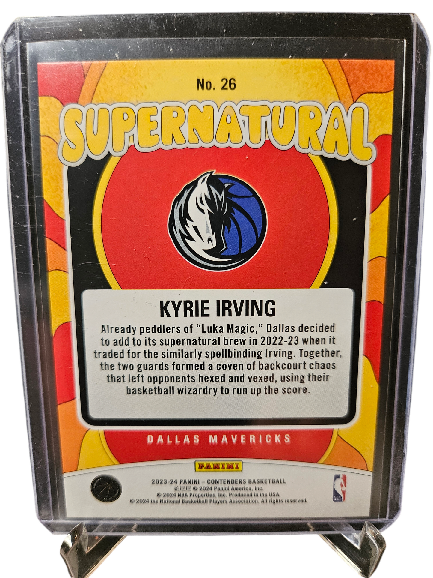 2023-24 Panini Contenders #26 Kyrie Irving Super Natural