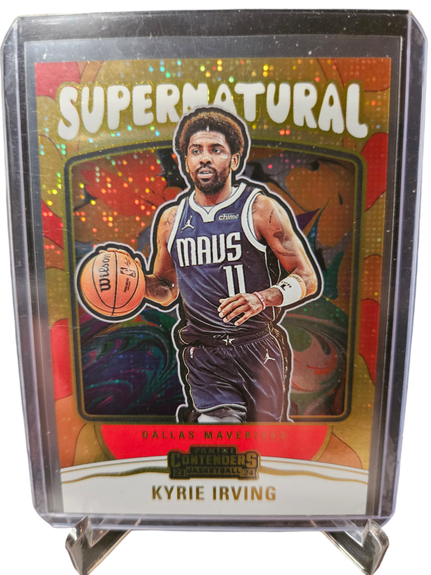 2023-24 Panini Contenders #26 Kyrie Irving Super Natural