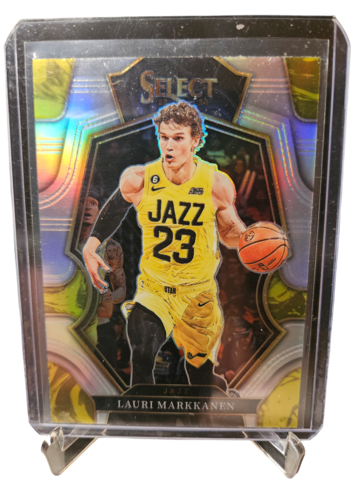 2023-24 Panini Select #145 Lauri Markkanen Premier Level Silver Prizm