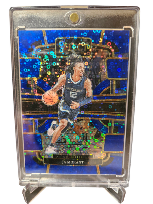 2023-24 Panini Select #65 JA Morant Concourse Blue Disco Prizm 10/25