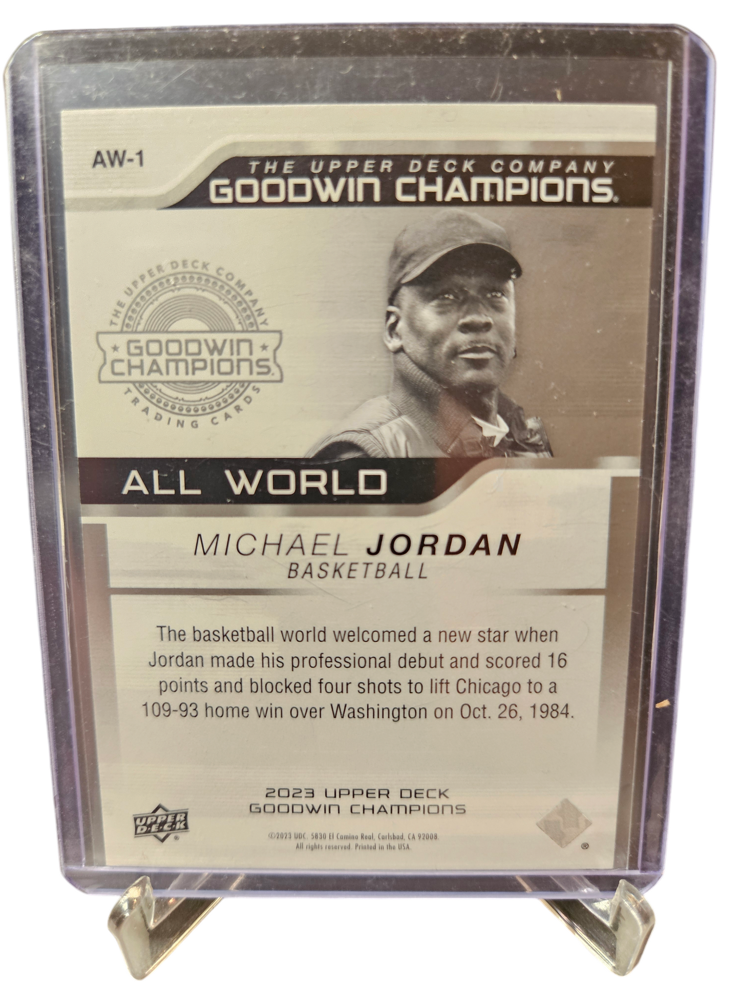 2023 Upper Deck #AW1 Michael Jordan Goodwin Champions All World Silver