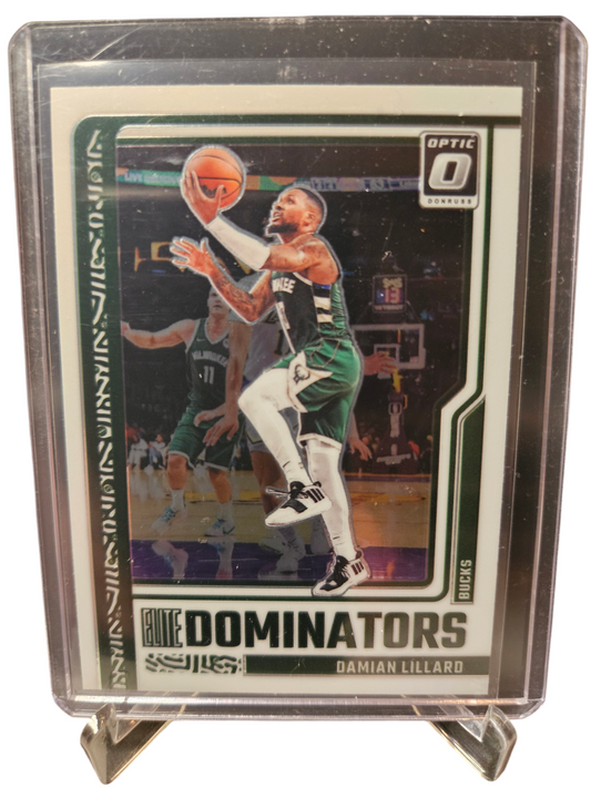 2023-24 Panini Donruss Optic #7 Damian Lillard Elite Dominators