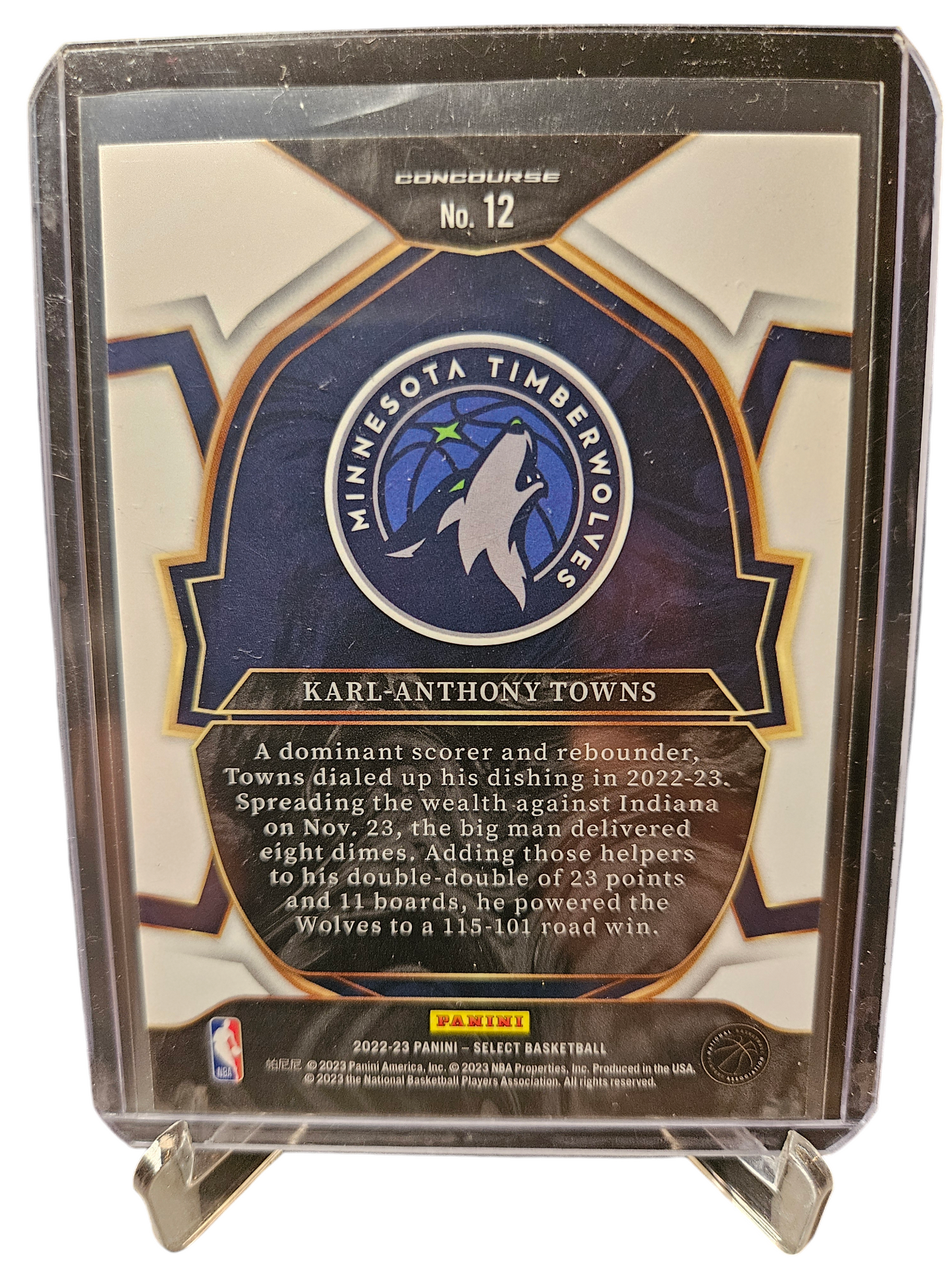 2022-23 Panini Select #12 Karl-Anthony Towns Concourse