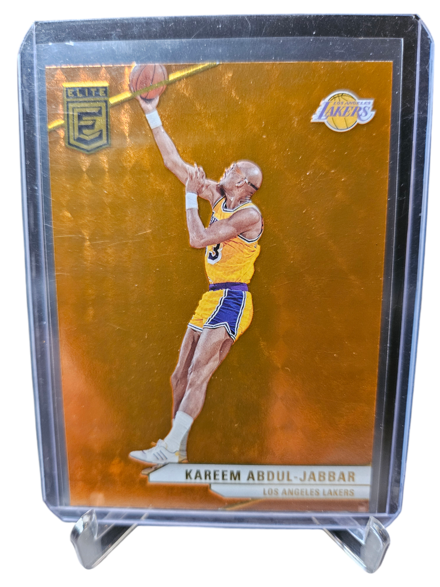 2023-24 Panini Donruss Elite #173 Kareem Abdul-Jabbar Elite Orange