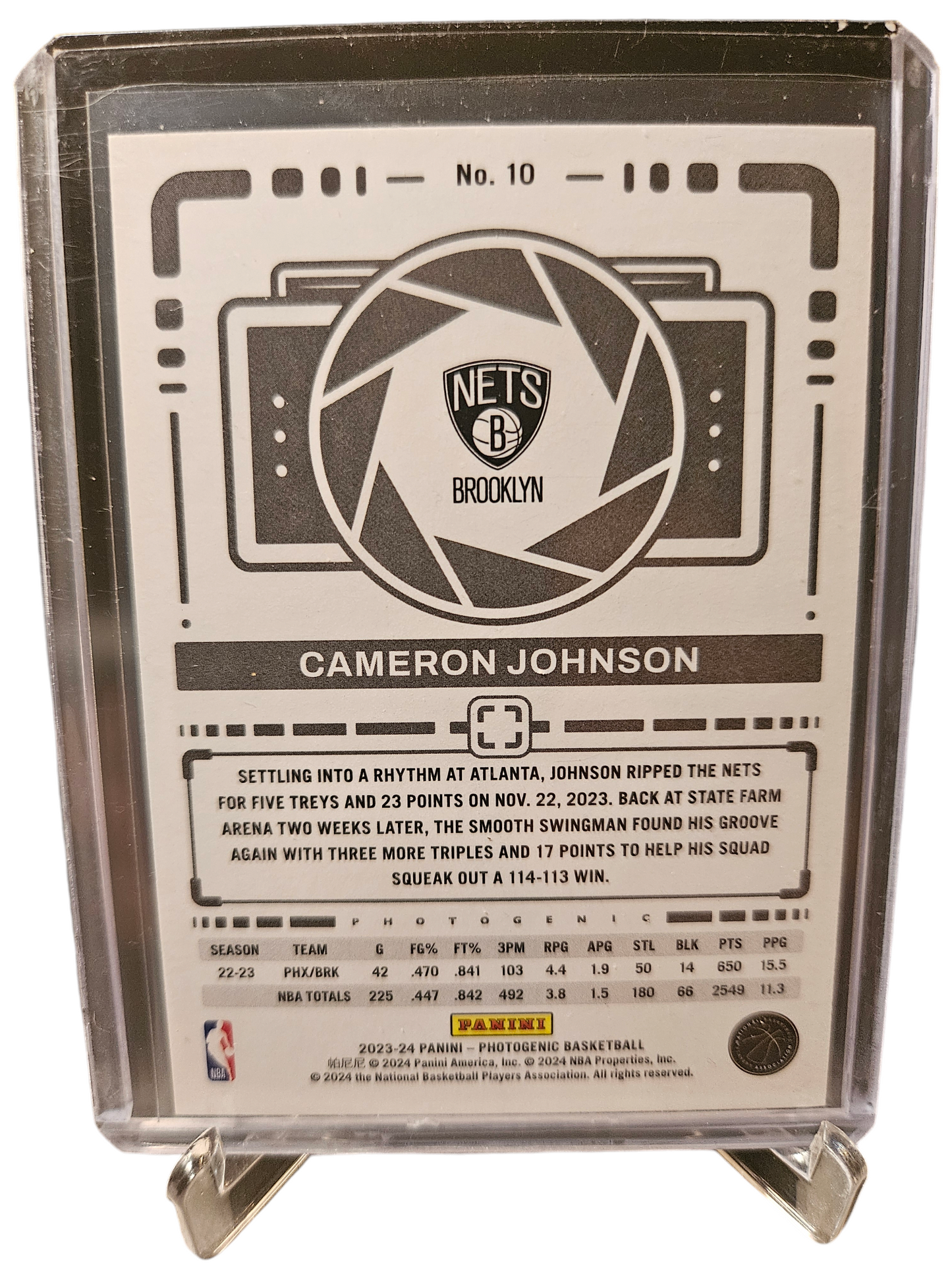 2023-24 Panini Photogenic #10 Cameron Johnson