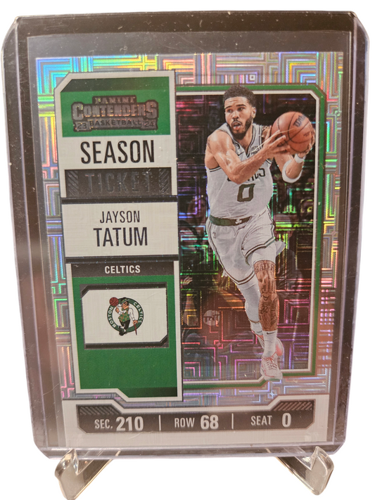 2023-24 Panini Contenders #77 Jayson Tatum Season Ticket