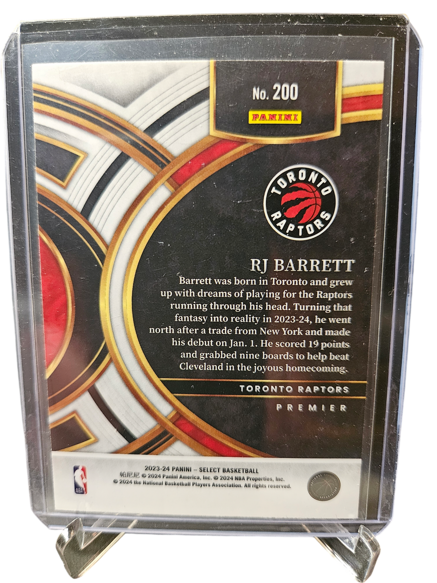 2023-24 Panini Select #200 RJ Barrett Premier Level