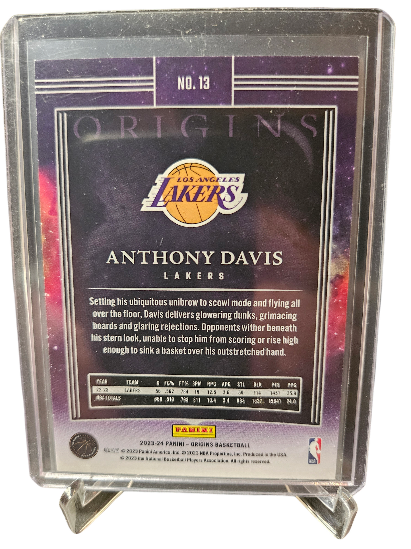 2023-24 Panini Origins #13 Anthony Davis 021/115