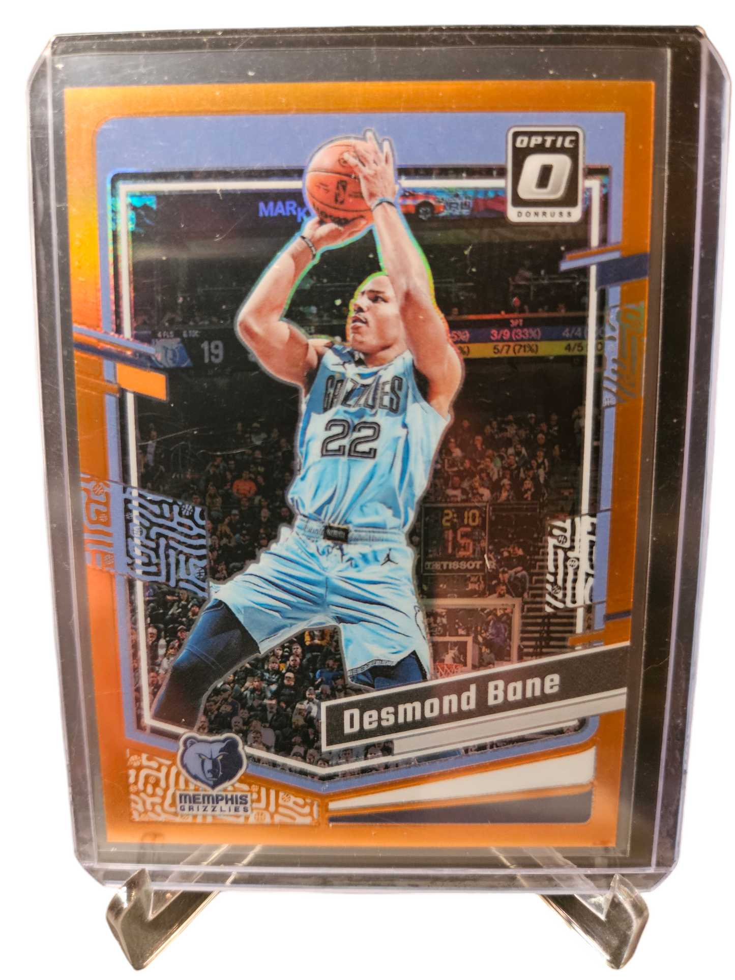 2023-24 Panini Donruss Optic #171 Desmond Bane Orange Prizm 101/199