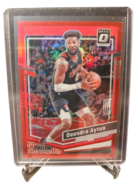 2023-24 Panini Donruss Optic #141 Deandre Ayton Red Prizm 70/99