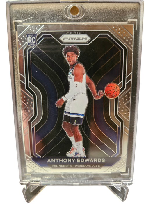 2020-21 Panini Prizm #258 Anthony Edwards Rookie Card