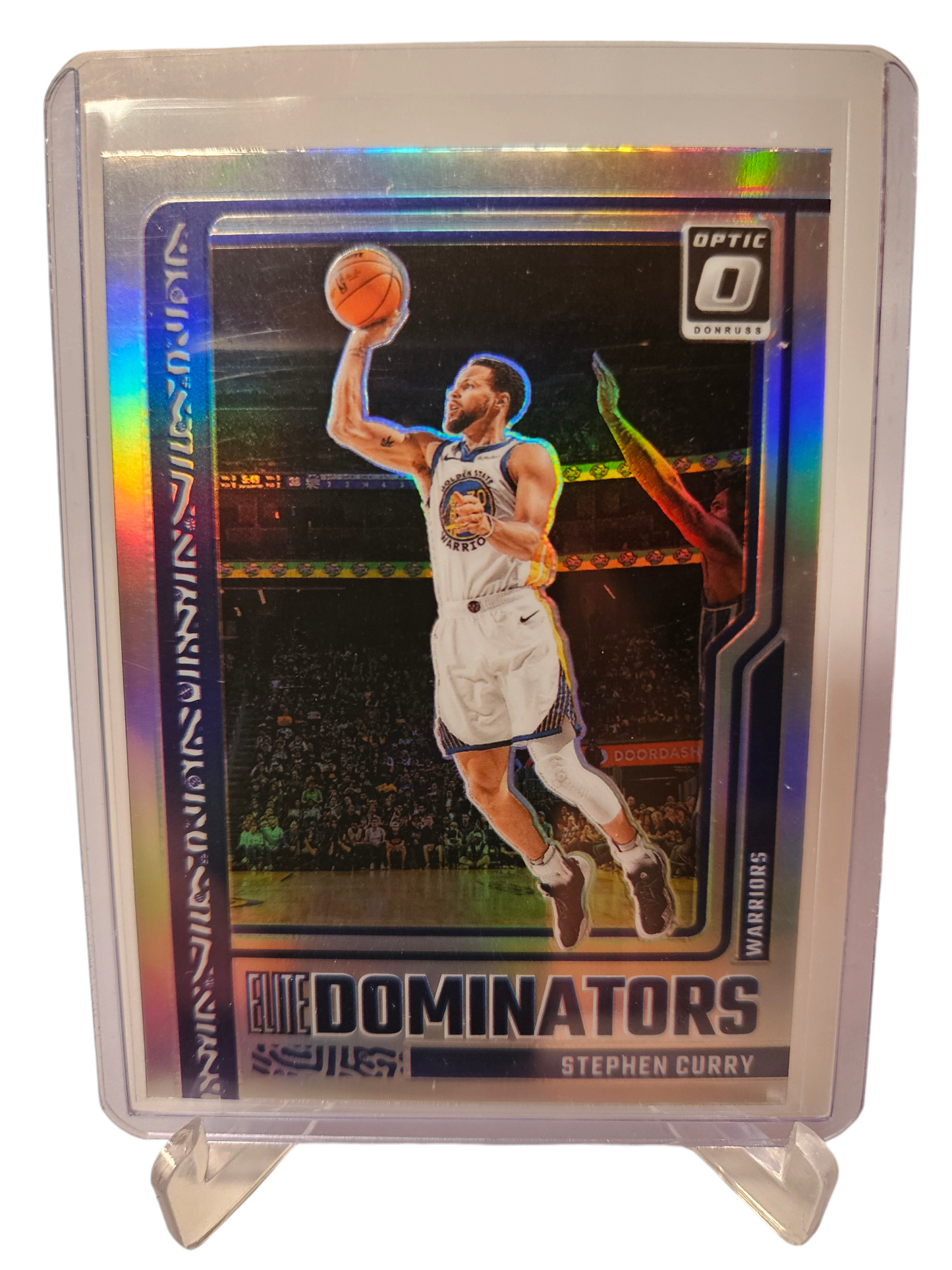 2023-24 Panini Donruss Optic #13 Stephen Curry Elite Dominators Silver Holo