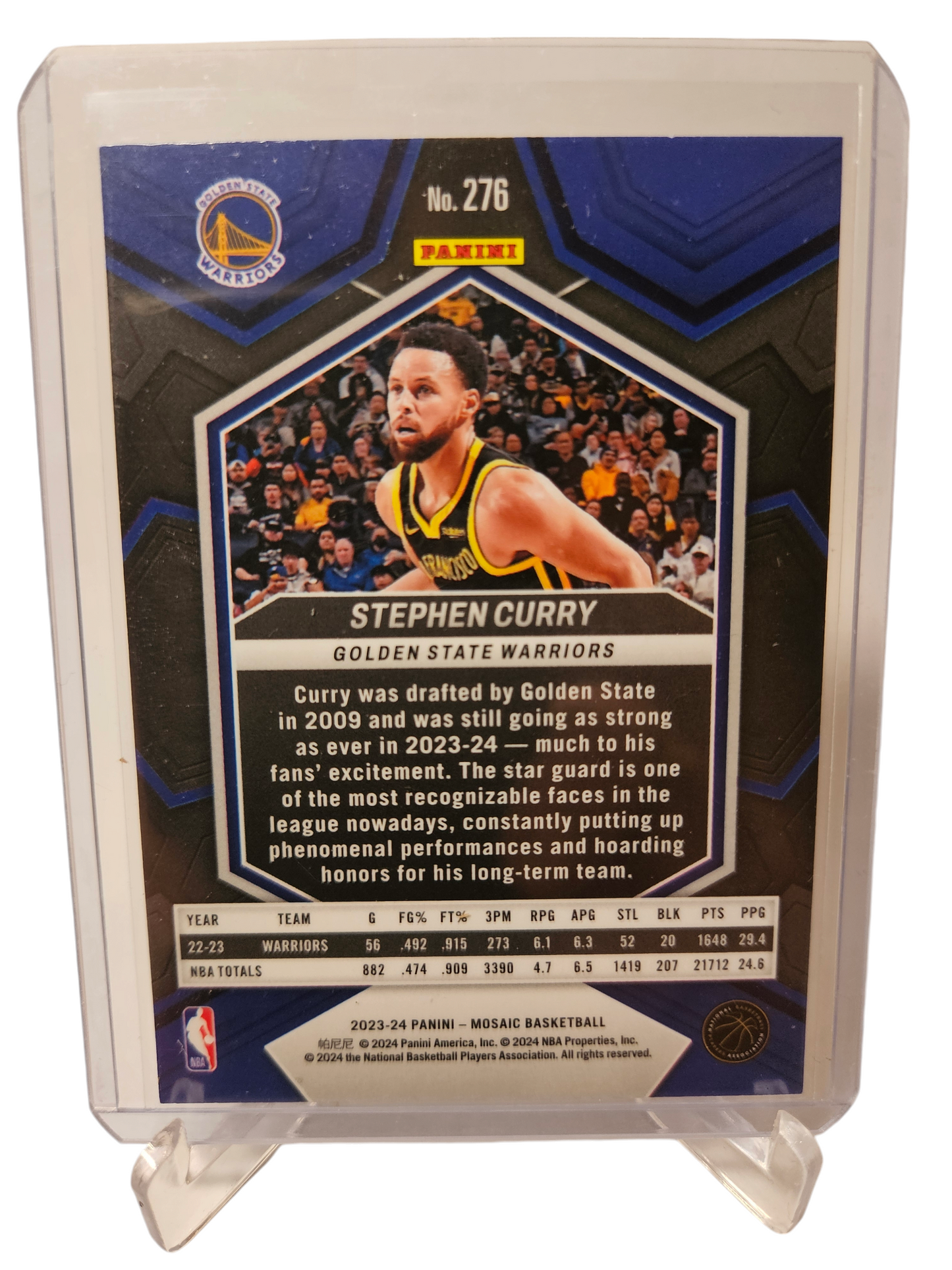 2023-24 Panini Mosaic #276 Stephen Curry City Edition