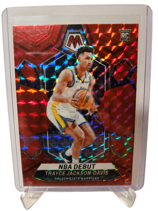 2023-24 Panini Mosaic #254 Trayce Jackson-Davis Rookie Card Red Mosaic Prizm