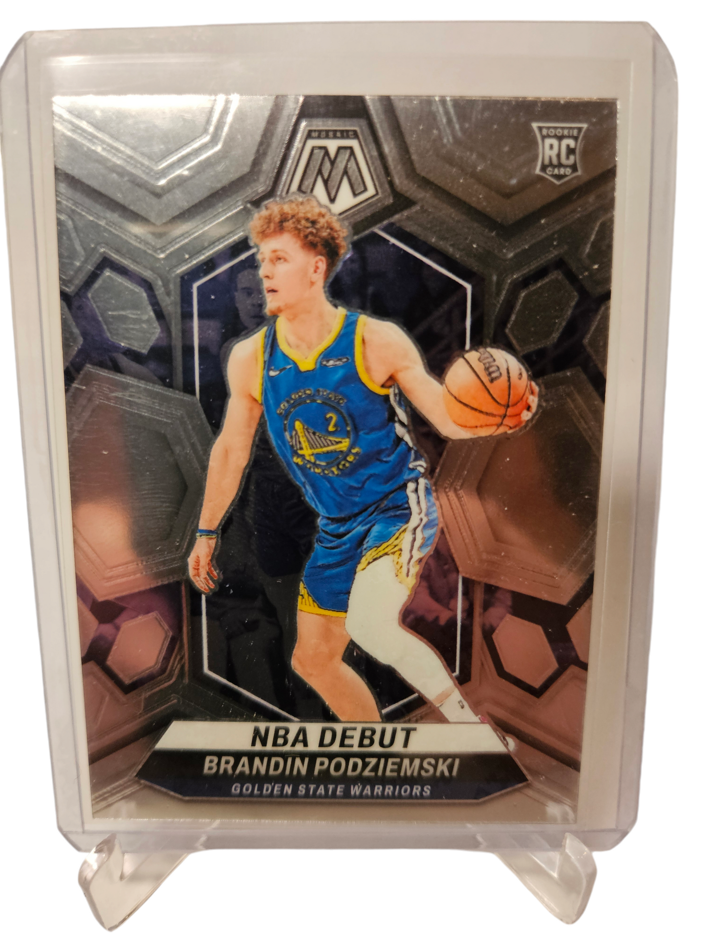 2023-24 Panini Mosaic #266 Brandin Podziemski Rookie Card NBA Debut