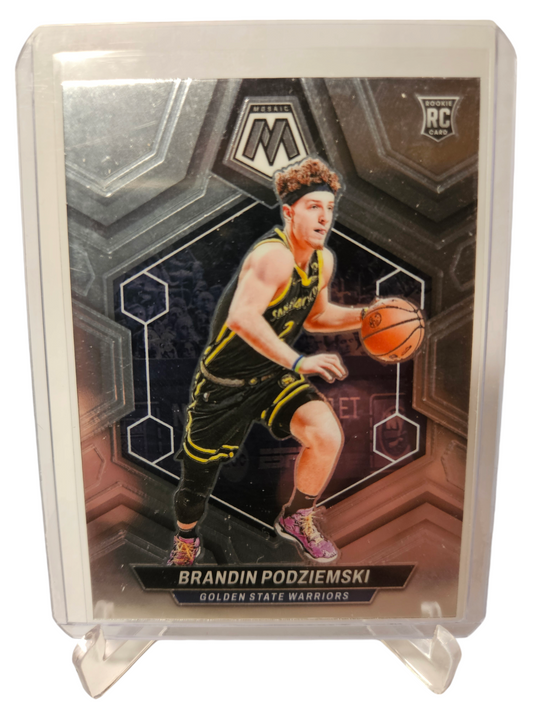 2023-24 Panini Mosaic #245 Brandin Podziemski Rookie Card