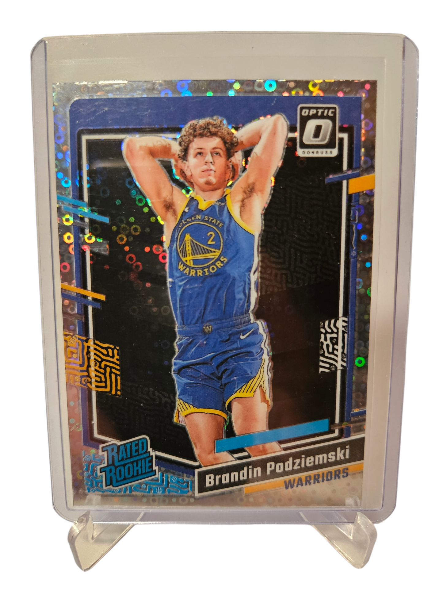 2023-24 Panini Donruss Optic #203 Brandin Podziemski Rookie Card Rated Rookie Fast Break Holo