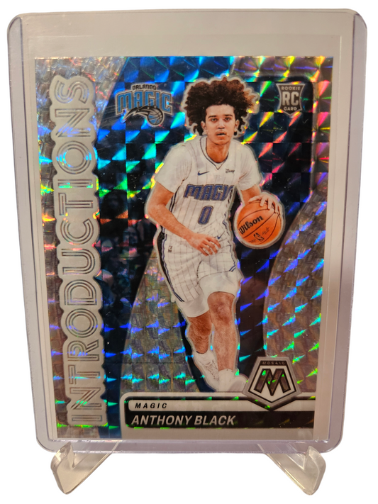 2023-24 Panini Mosaic #2 Anthony Black Rookie Card Introductions Mosaic Prizm