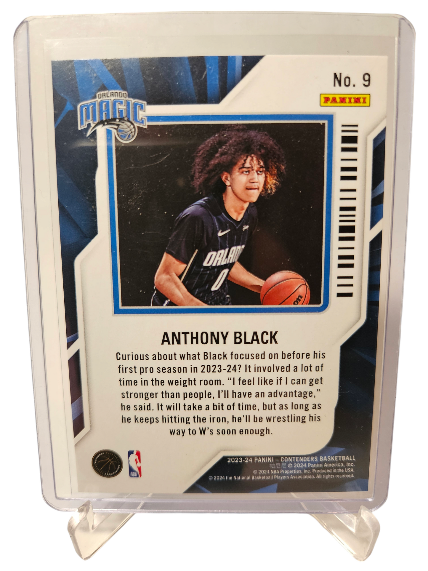 2023-24 Panini Contenders #9 Anthony Black Rookie Card Rookie Of The Year