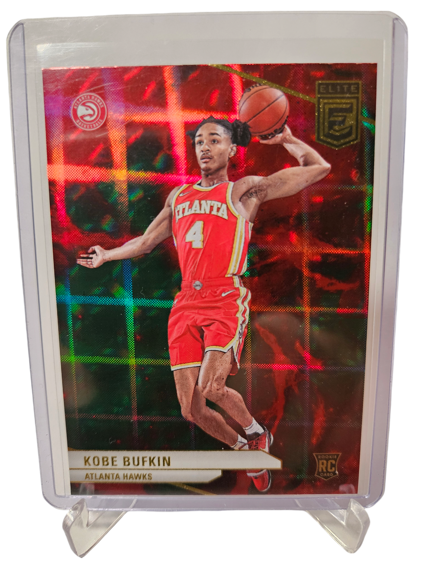 2023-24 Panini Donruss Elite #249 Kobe Bufkin Rookie Card Red Green International