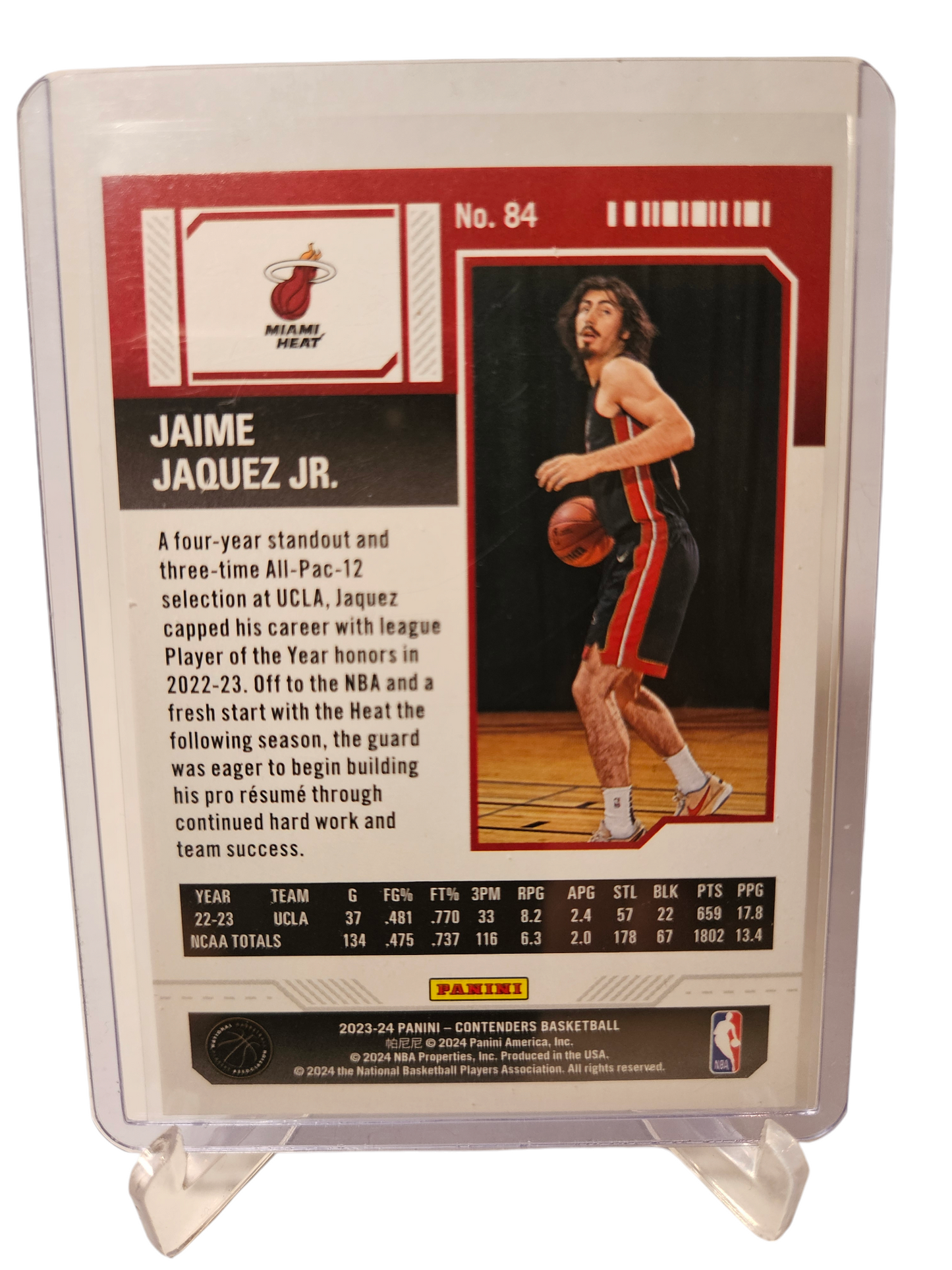 2023-24 Panini Contenders #84 Jamie Jaquez JR Rookie Card Season Ticket