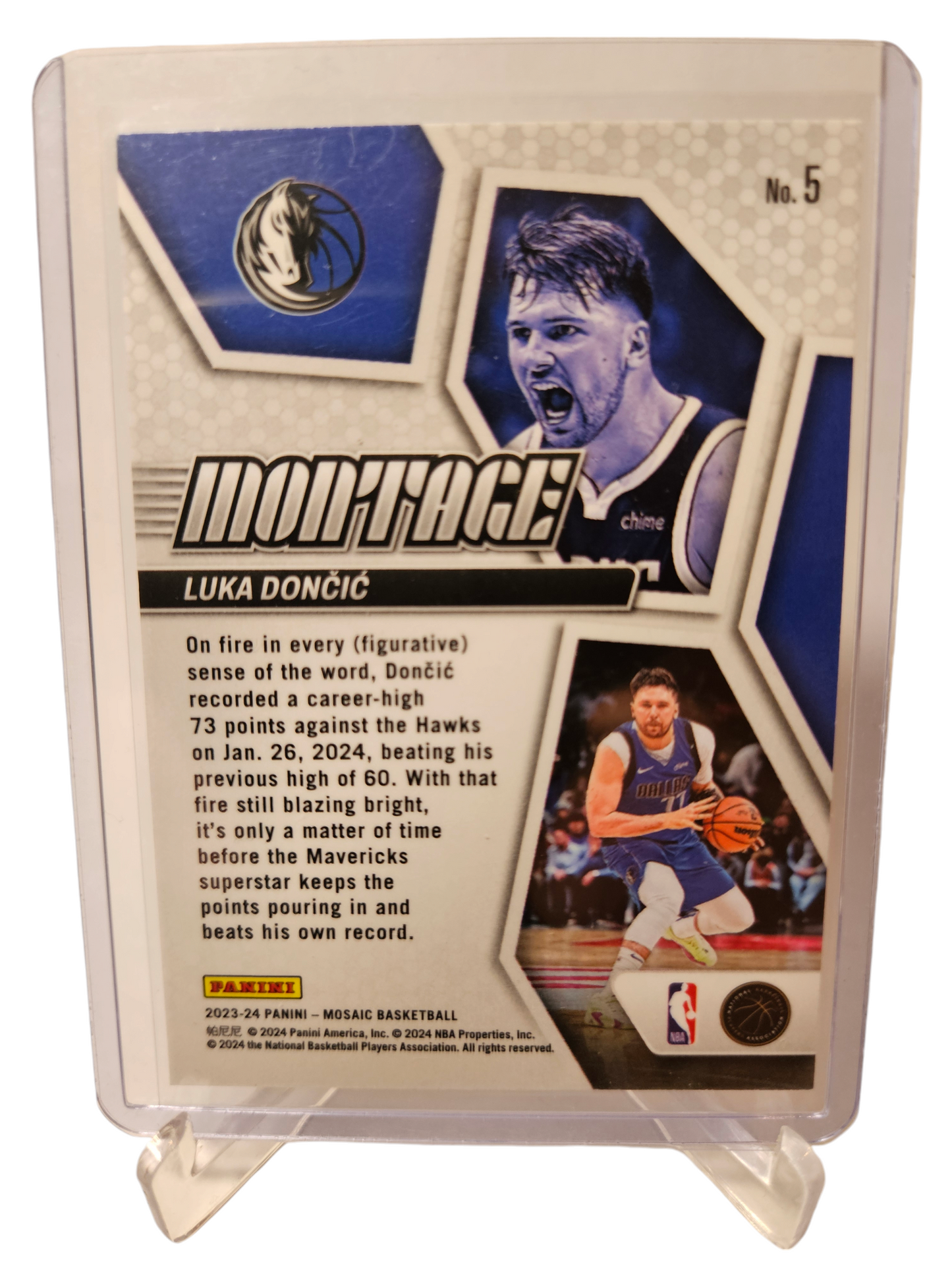 2023-24 Panini Mosaic #5 Luka Doncic Montage