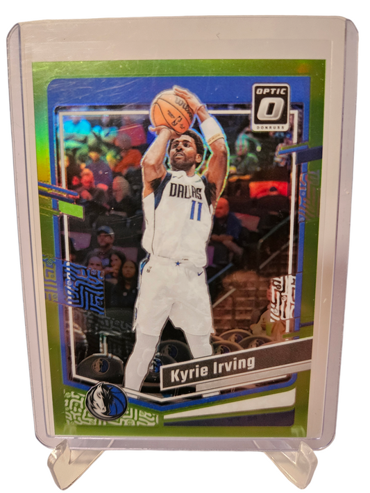 2023-24 Panini Donruss Optic #22 Kyrie Irving Lime Green Prizm 018/149