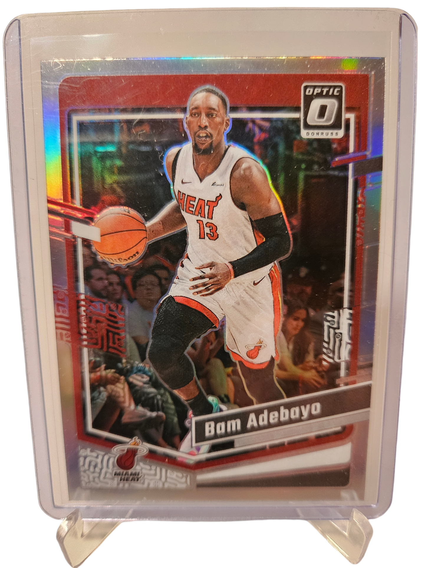 2023-24 Panini Donruss Optic #13 Bam Adebayo Silver Holo