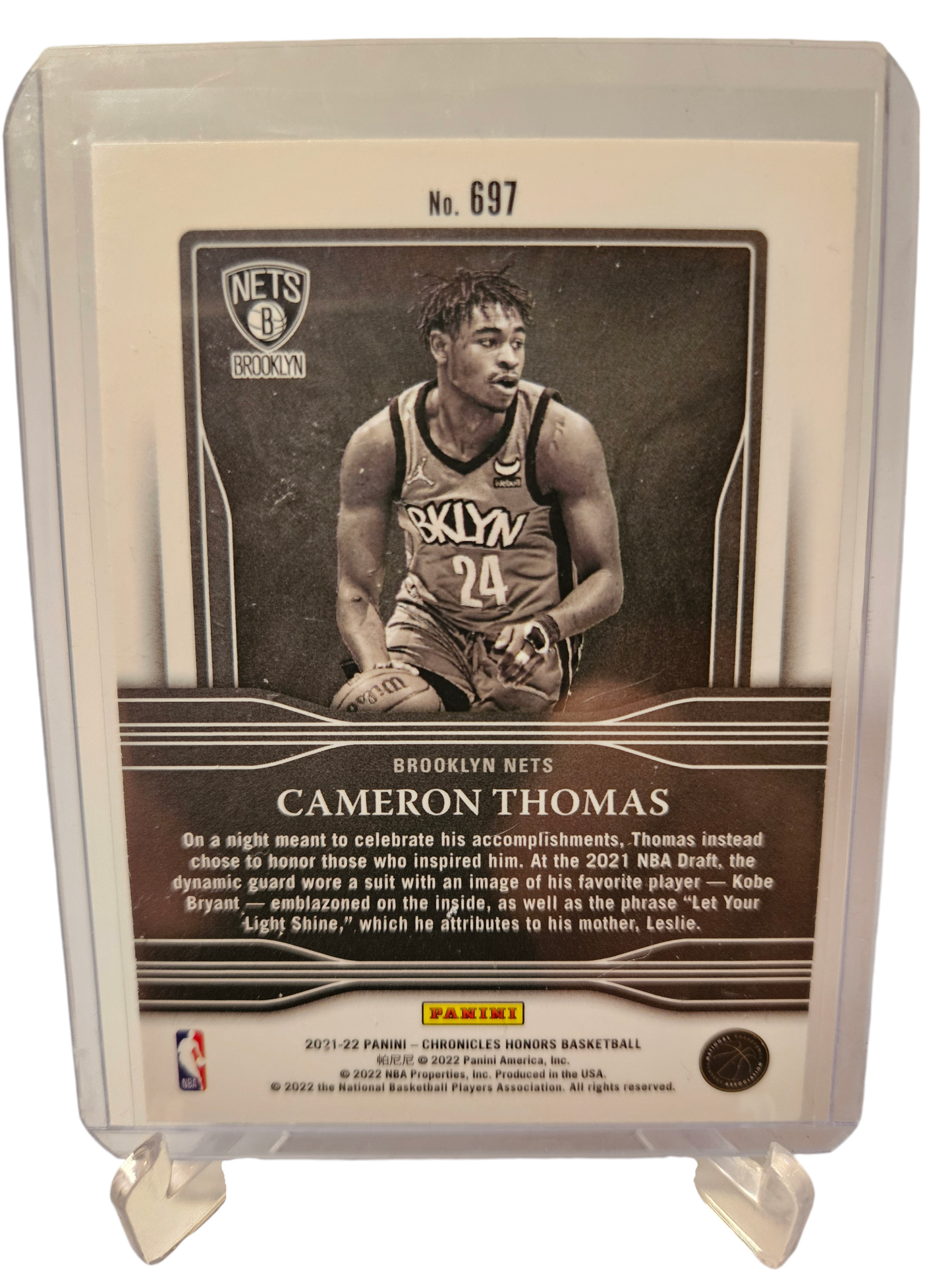 2021-22 Panini Chronicles Honors #38 Cameron Thomas Rookie Card