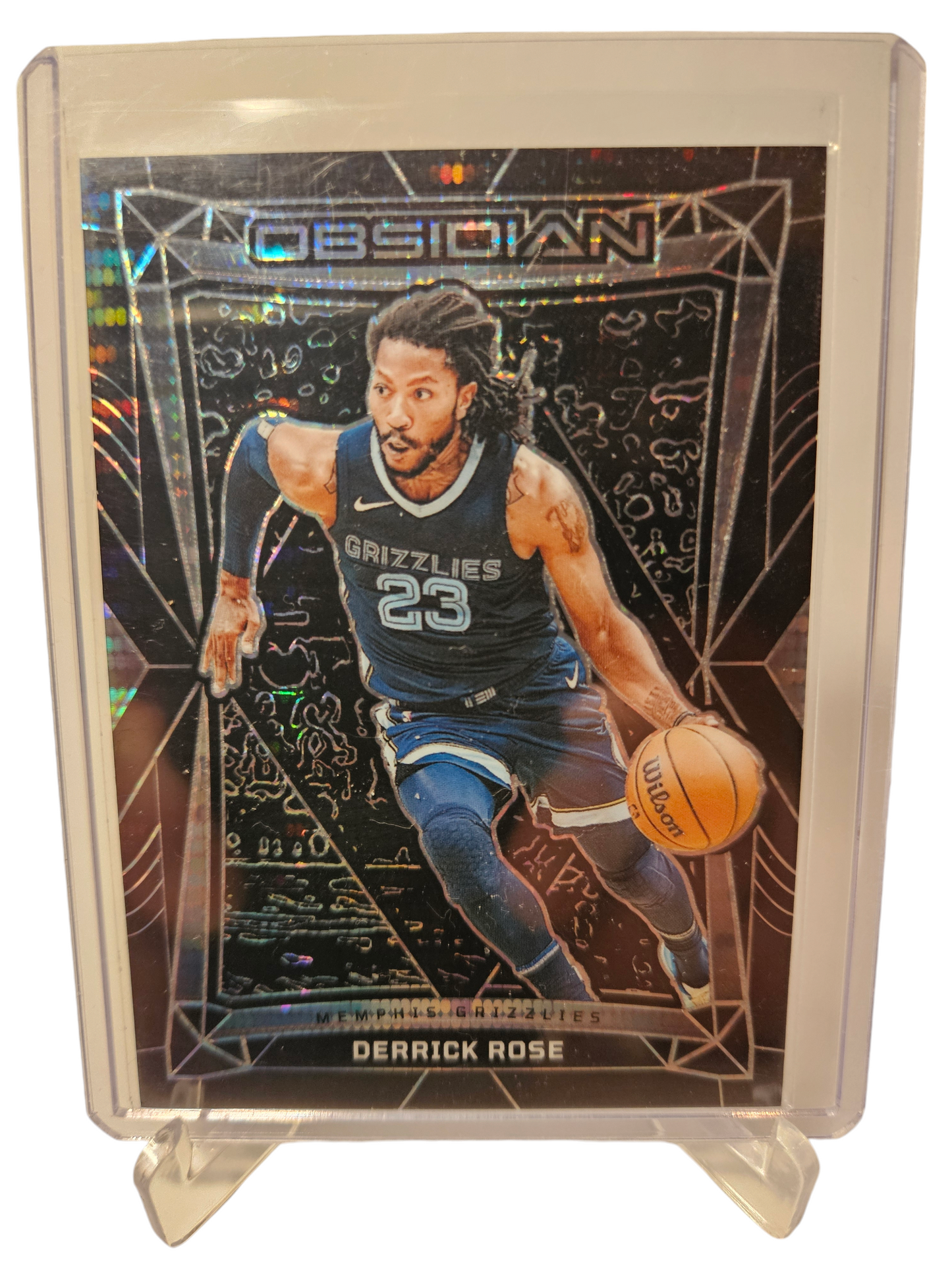 2023-24 Panini Obsidian #102 Dereck Rose