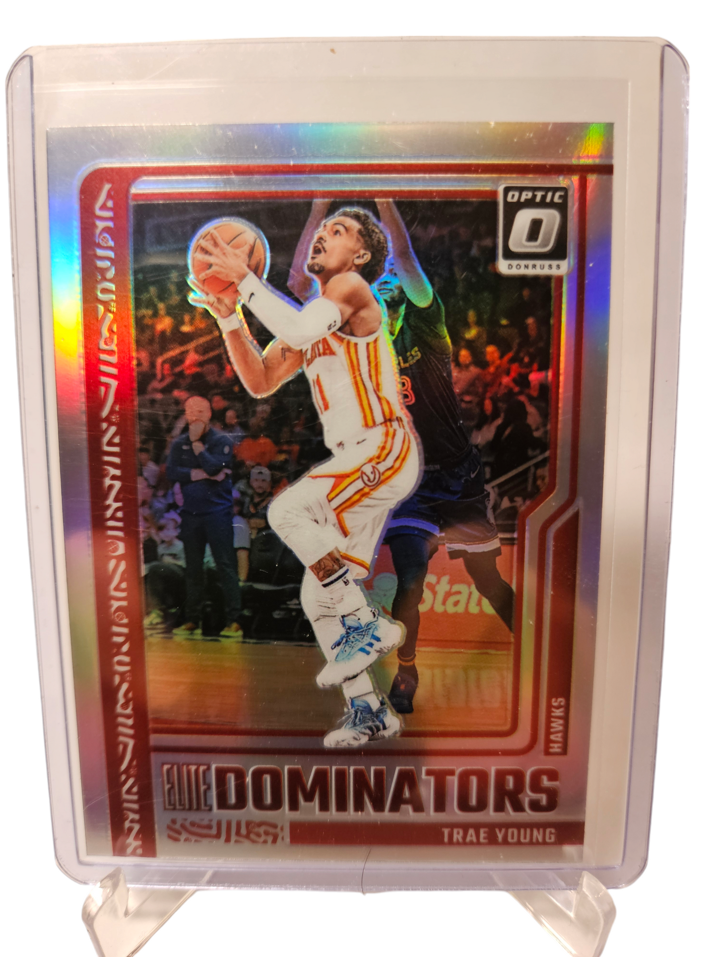 2023-24 Panini Donruss Optic #6 Trae Young Elite Dominators Silver Holo