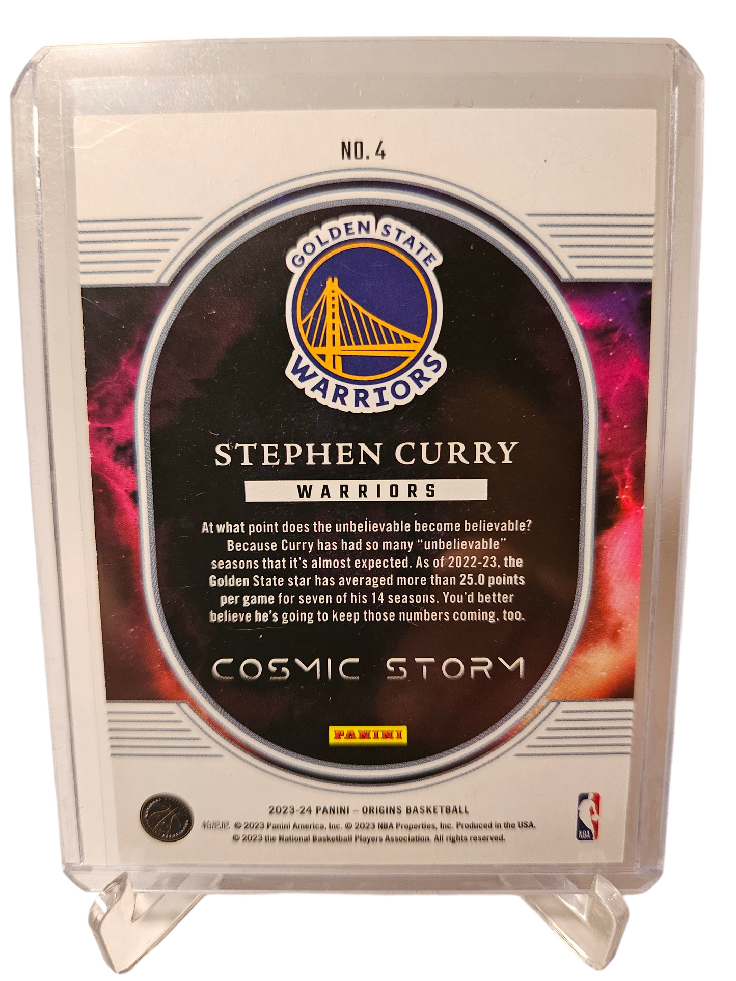 2023-24 Panini Origins #4 Stephen Curry Cosmic Storm