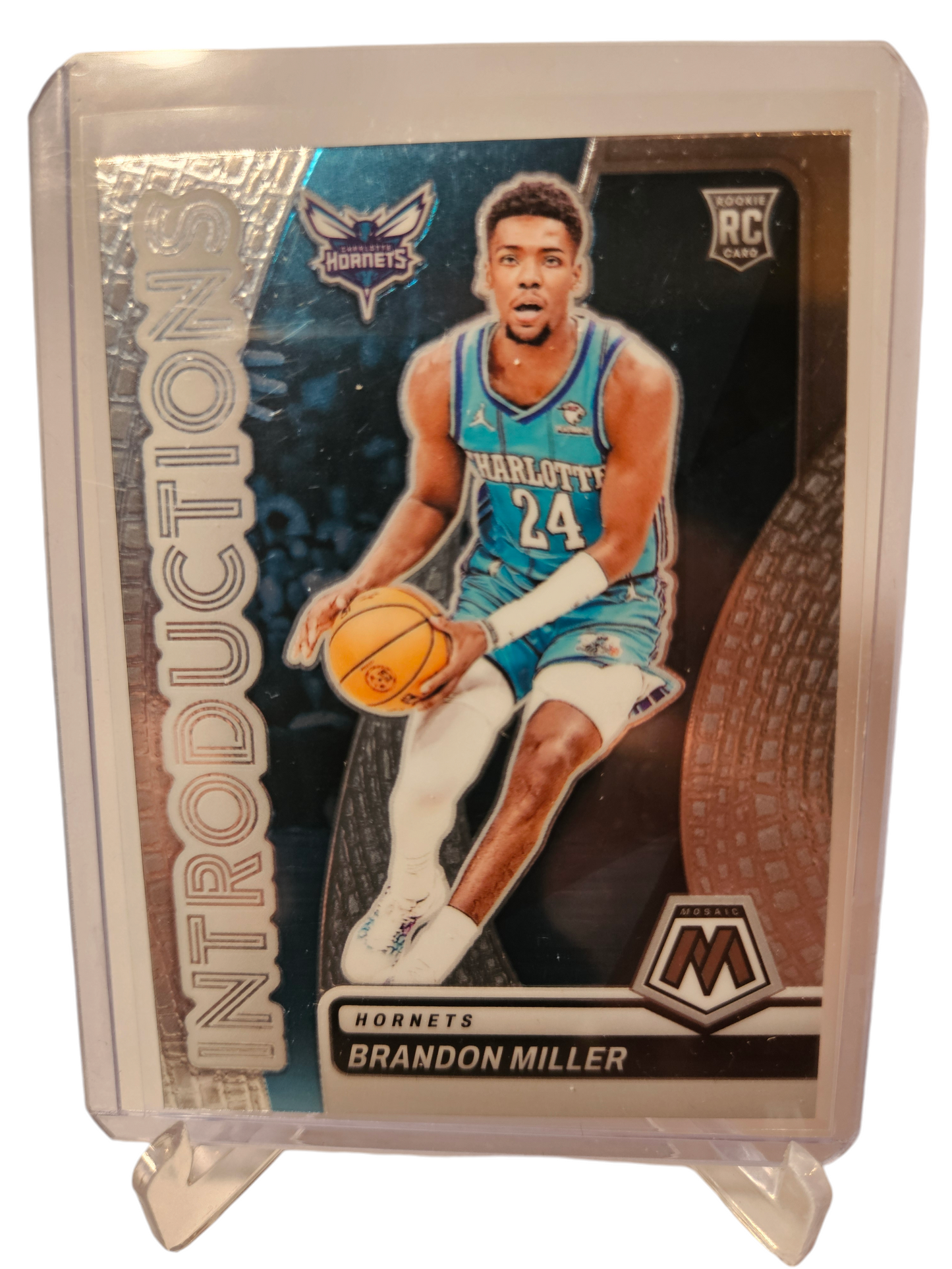 2023-24 Panini Mosaic #13 Brandon Miller Rookie Card Introductions