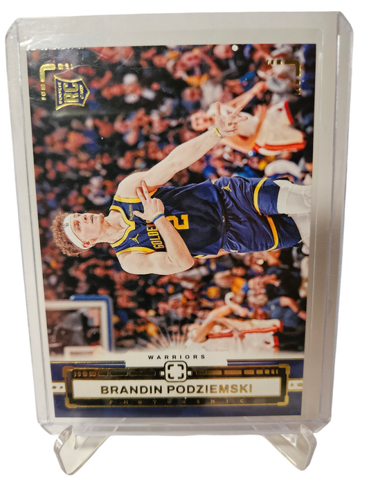 2023-24 Panini Photogenic #187 Brandin Podziemski Rookie Card