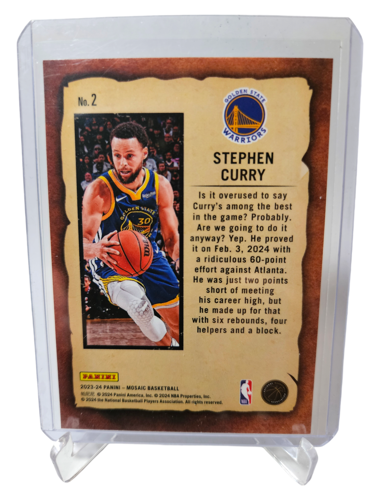 2023-24 Panini Mosaic #2 Stephen Curry Notoriety