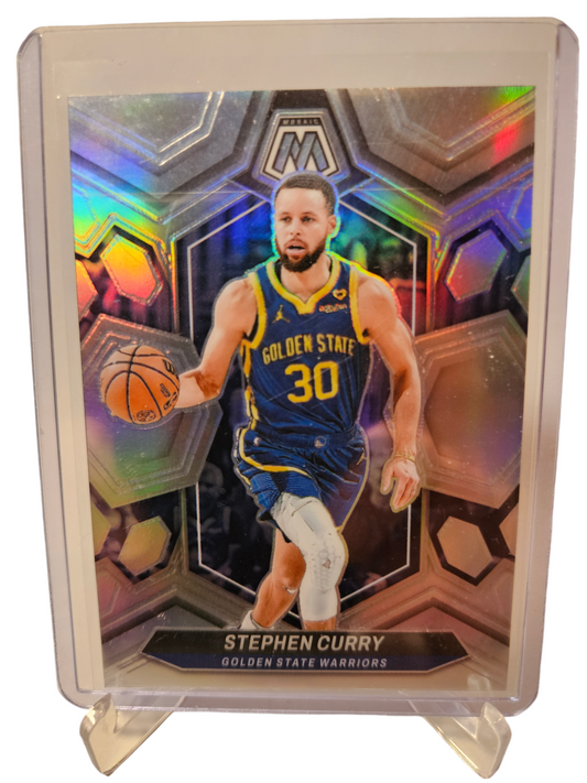 2023-24 Panini Mosaic #3 Stephen Curry Silver Prizm