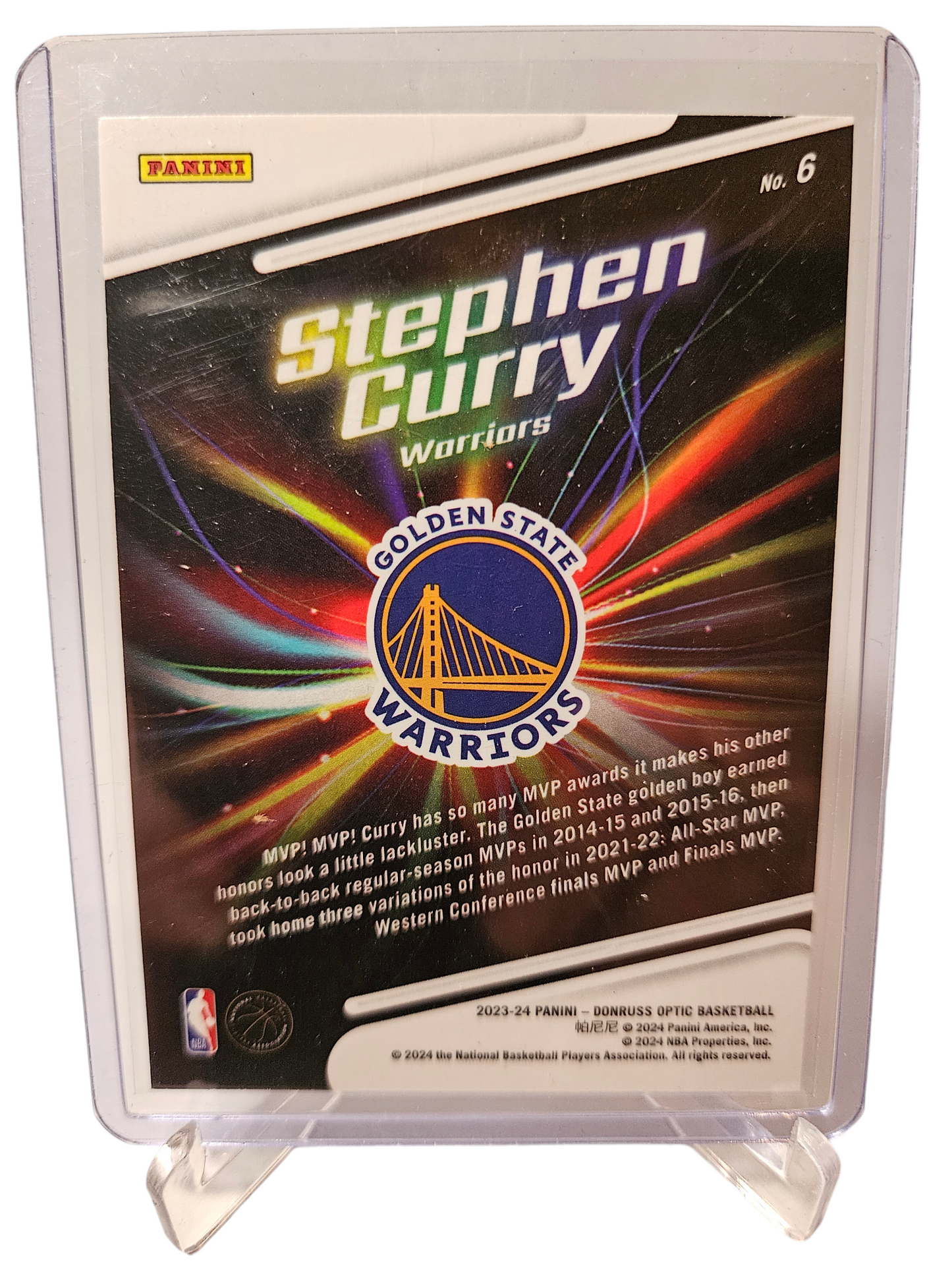 2023-24 Panini Donruss Optic #6 Stephen Curry Lights Out