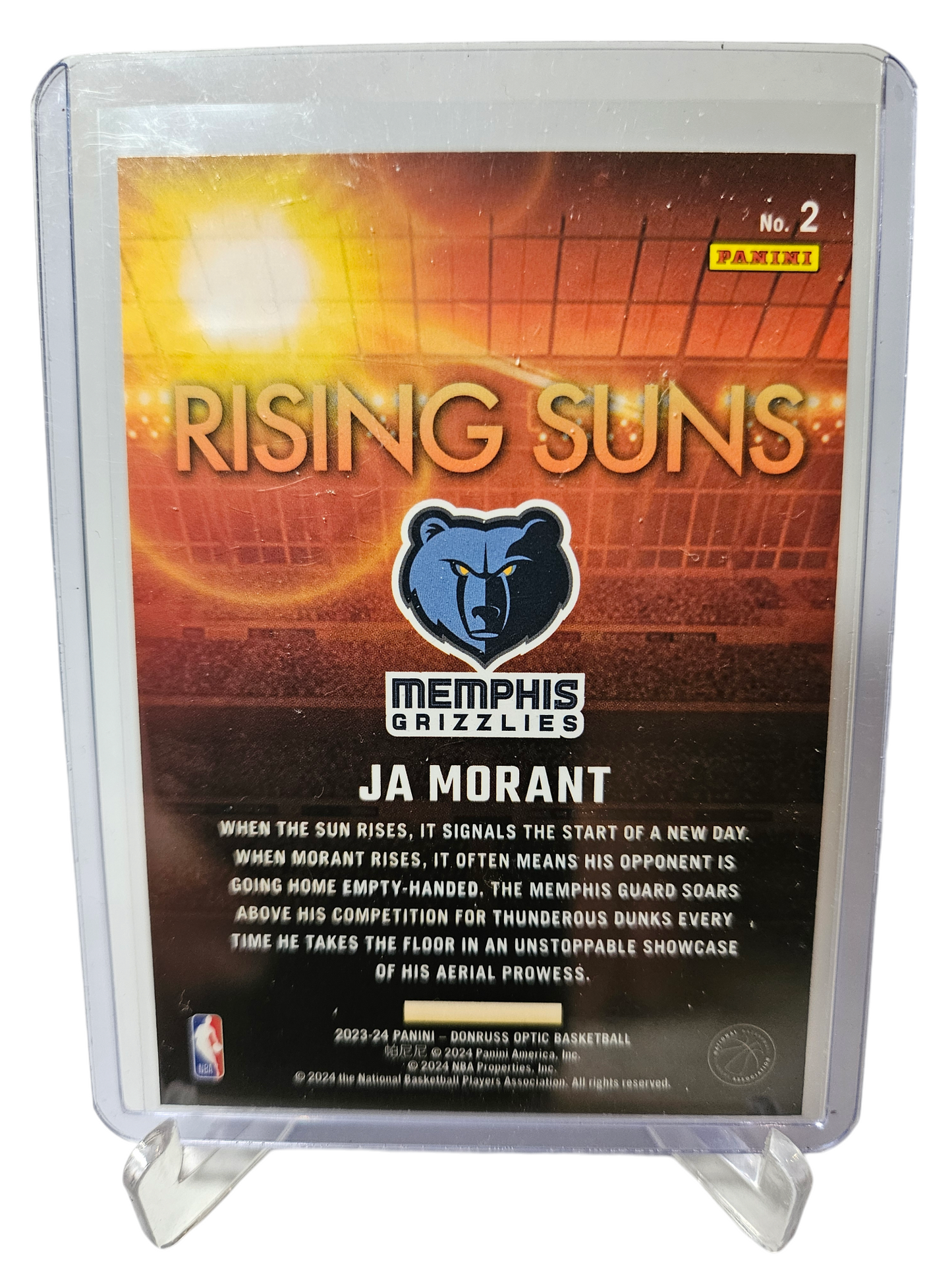 2023-24 Panini Donruss Optic #2 JA Morant Rising Suns