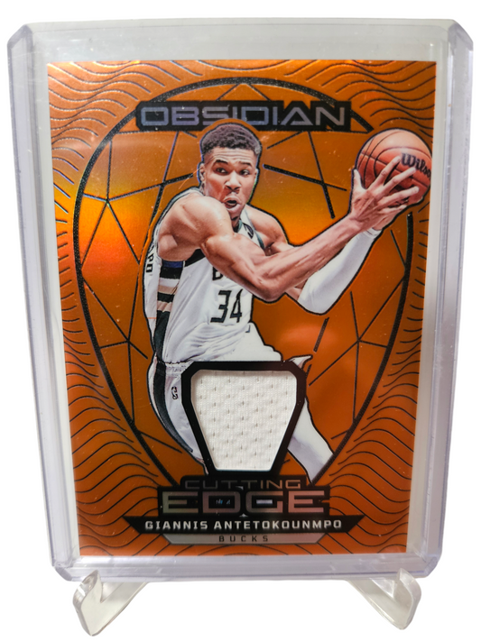 2023-24 Panini Obsidian #GE-GIA Giannis Antetokounmpo Super Cutting Edge Game Worn Patch 50/99