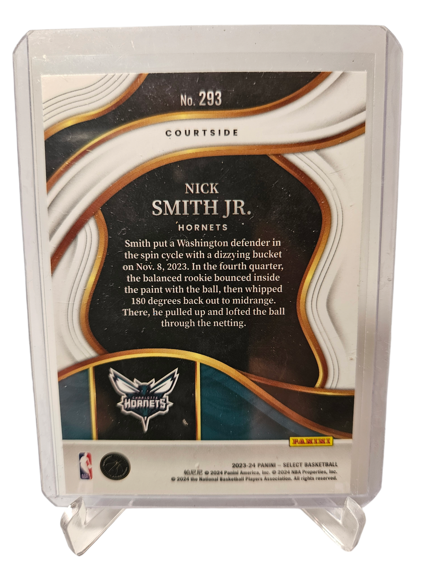 2023-24 Panini Select #119293 Nick Smith JR Rookie Card Courtside