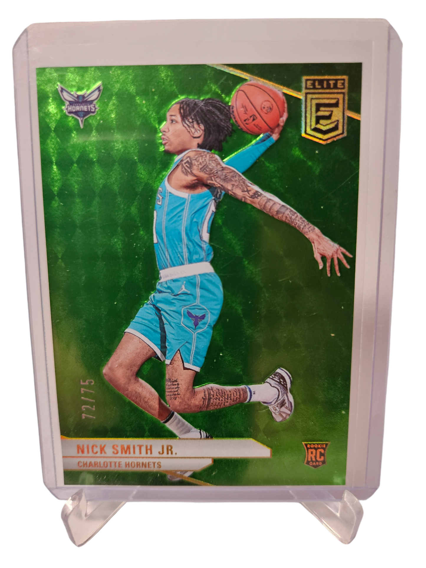 2023-24 Panini Donruss Elite #228 Nick Smith JR Rookie Card Green 72/75