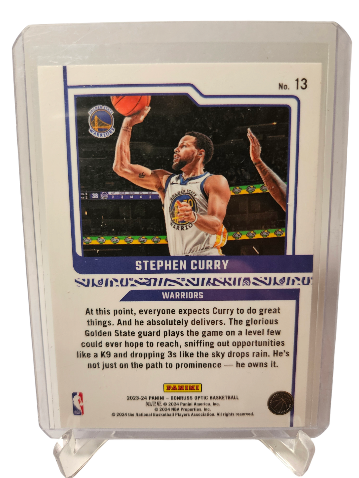 2023-24 Panini Donruss Optic #13 Stephen Curry Elite Dominators