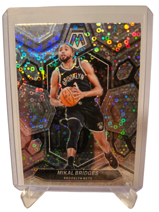 2023-24 Panini Mosaic #156 Mikal Bridges Fastbreak Prizm