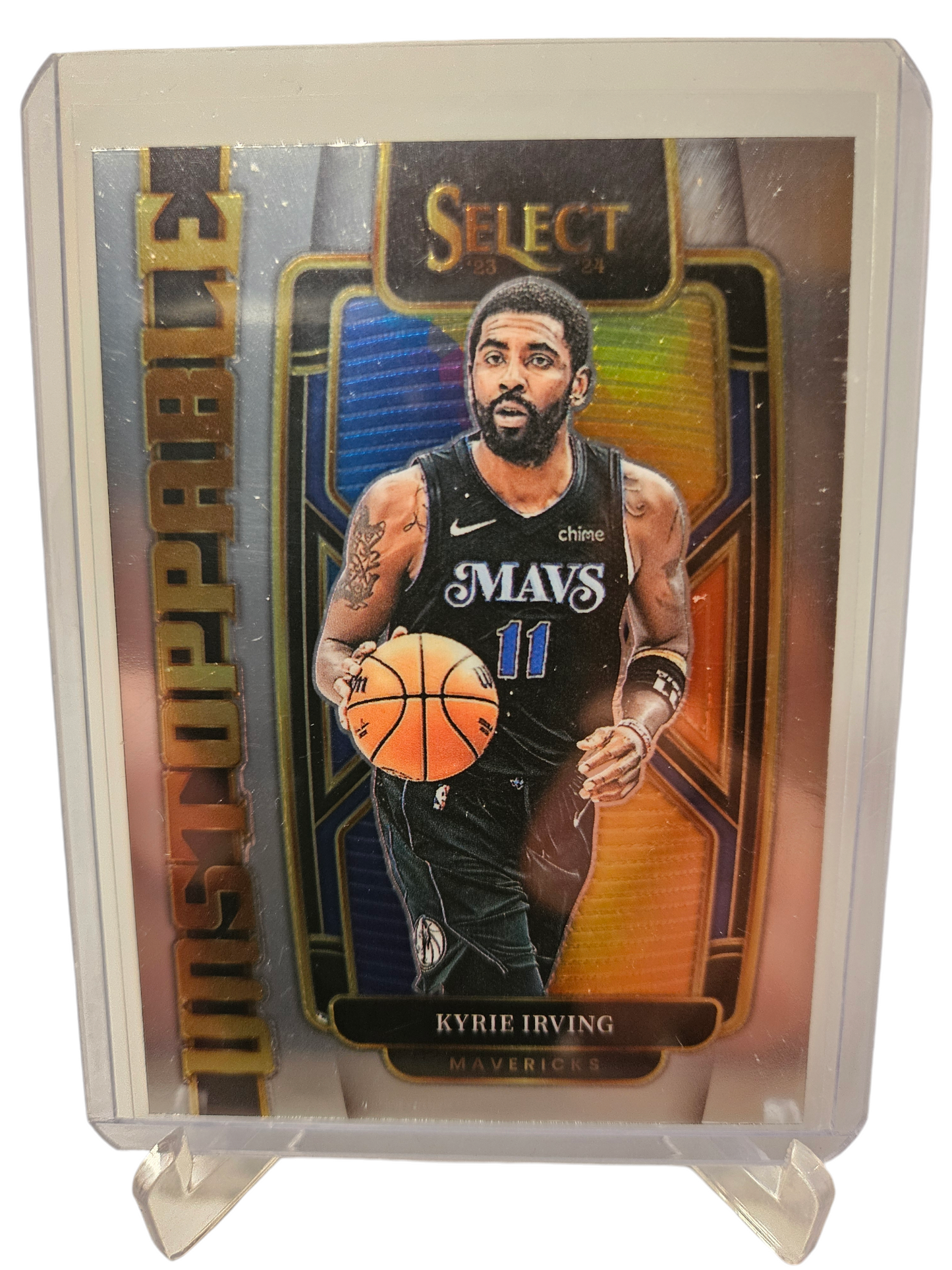 2023-24 Panini Prizm #19 Kyrie Irving Unstoppable