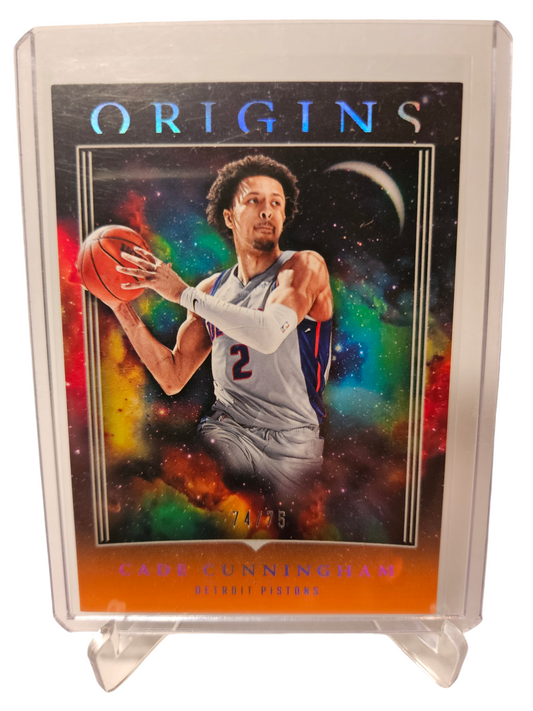 2023-24 Panini Origins #72 Cade Cunningham Orange 74/75