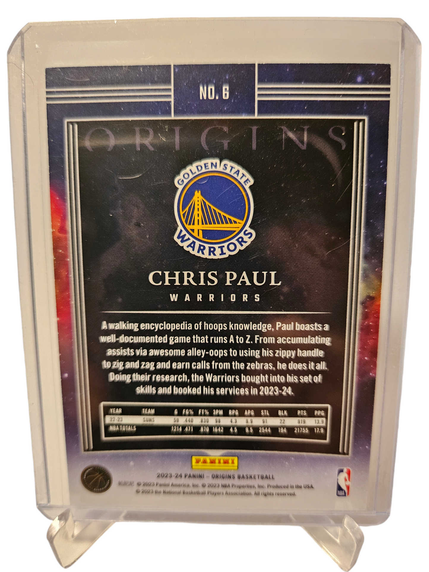 2023-24 Panini Origins #6 Chris Paul Neon 06/49