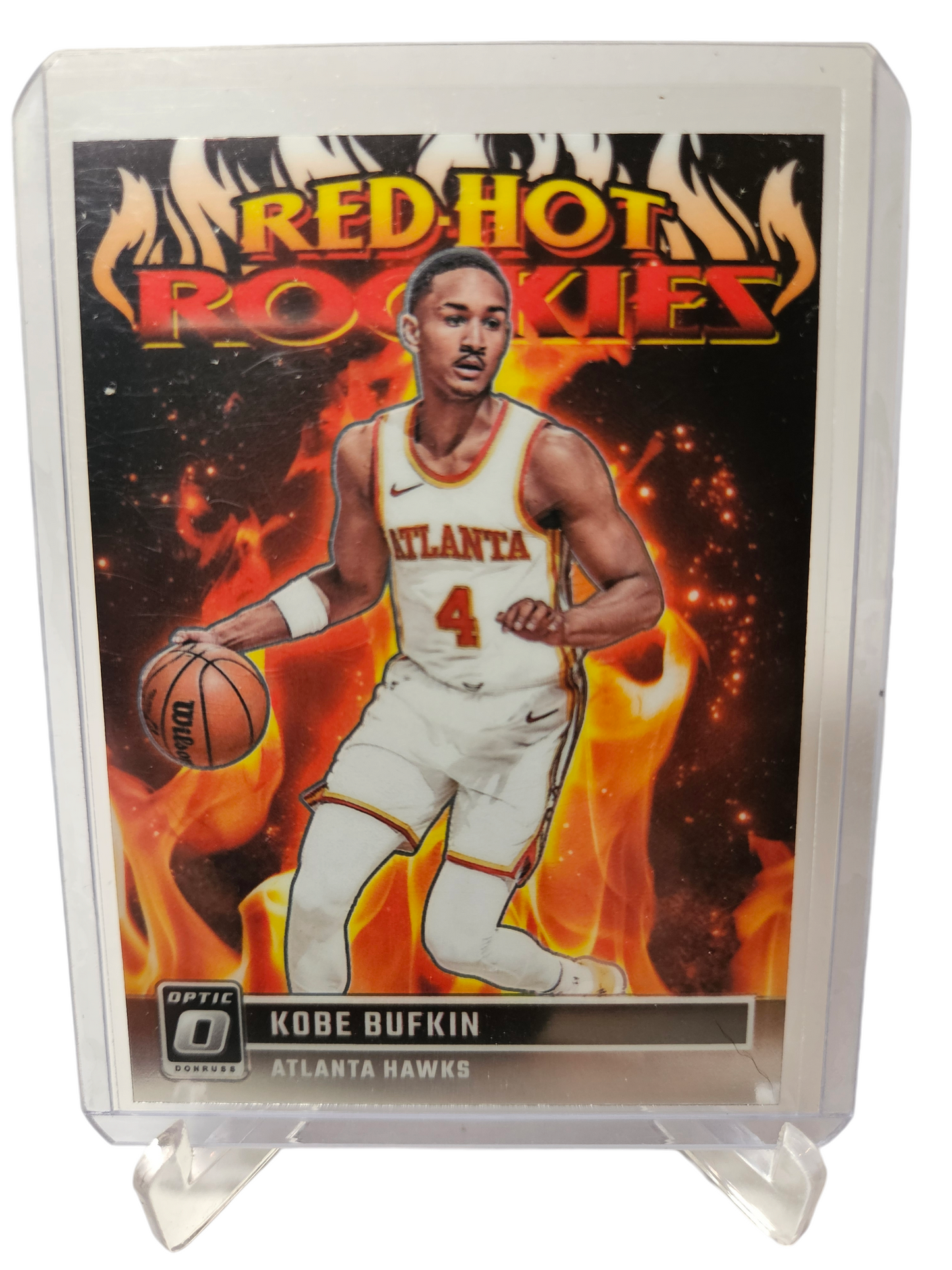 2023-24 Panini Donruss Optic #6 Kobe Bufkin Rookie Card Red Hot Rookies