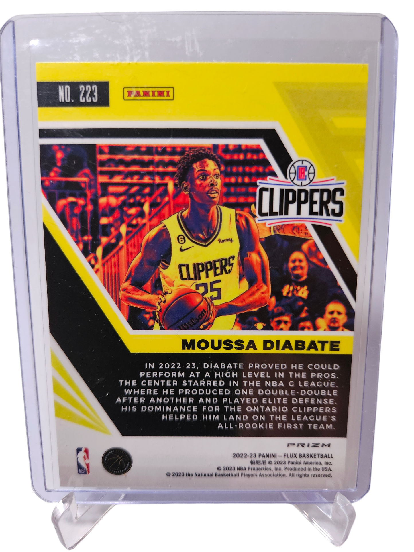 2022-23 Panini Flux #223 Moussa Diabate Rookie Card Red Prizm