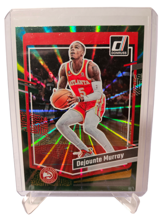 2023-24 Panini Donruss #31 Dejounte Murray Green Laser Holo