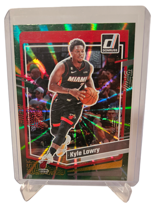 2023-24 Panini Donruss #73 Kyle Lowry Green Laser Holo